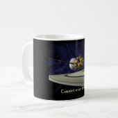 土星のマグ上のCassini コーヒーマグカップ (正面左)