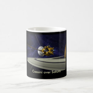 土星のマグ上のCassini コーヒーマグカップ