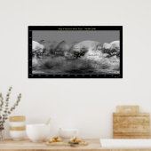 土星のムーンタイタンの地図 ポスター (キッチン)