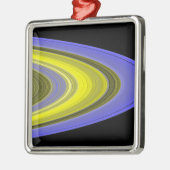 土星のリングの偽彩像 メタルオーナメント (左)