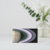 土星のリングや輪の解明 名刺 (スタンド正面)