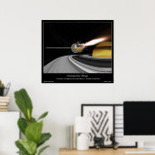 土星のリングや輪を越えて ポスター (ホームオフィス)