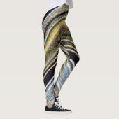 土星のリングや輪金属突起 レギンス (右)