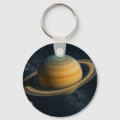 土星のリングや輪- Cosmic Keychain キーホルダー (裏面)