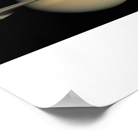 土星の全景 ポスター (角)