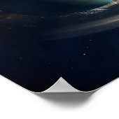 土星の宇宙からの眺め ポスター (角)