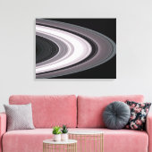 土星の小さな粒子Aのマジで1/2sリングや輪 キャンバスプリント (インサイチュ (リビング))