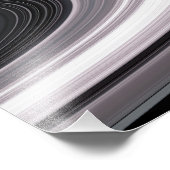 土星の小さな粒子Aのマジで1/2sリングや輪 フォトプリント (角)