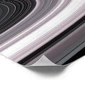 土星の小さな粒子Aのマジで1/2sリングや輪 ポスター (角)