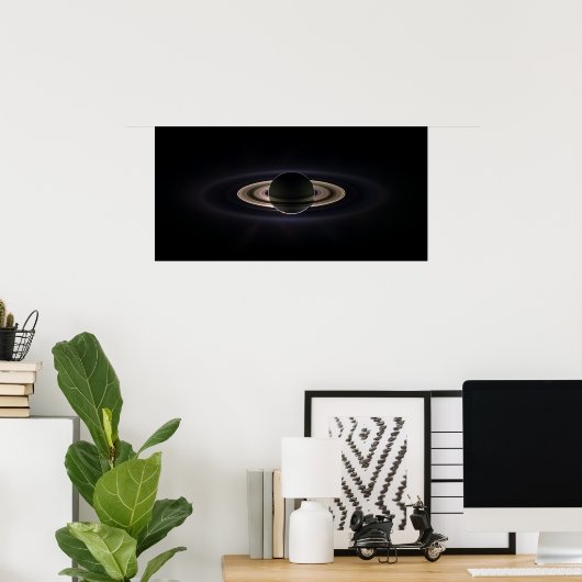 土星の影に ポスター (ホームオフィス)