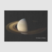 土星の春Equinox、Cassini Decompage 薄葉紙 (正面)
