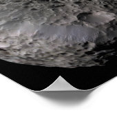 土星の月の偽の色のHyperion ポスター (角)