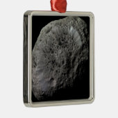 土星の月の偽の色のHyperion メタルオーナメント (右)
