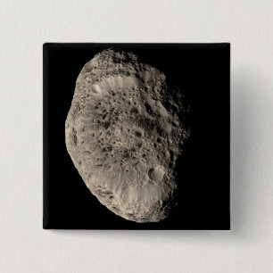 土星の月の真の色モザイクHyperion 缶バッジ