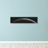 土星の月の非現実的な風景 キャンバスプリント (インサイチュ (ウッドフロア))