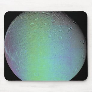 土星の月ジオンの偽のカラー表示 マウスパッド