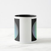 土星の月ジオンの偽のカラー表示 マグカップ (中央)