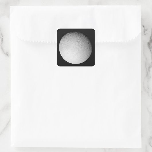 土星の月テティスの南極 スクエアシール (バッグ)