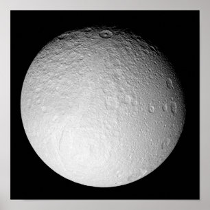 土星の月テティスの南極 ポスター