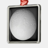 土星の月テティスの南極 メタルオーナメント (左)