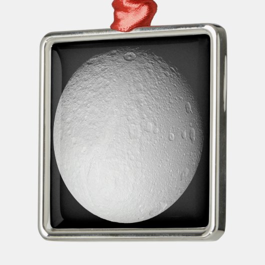 土星の月テティスの南極 メタルオーナメント (左)