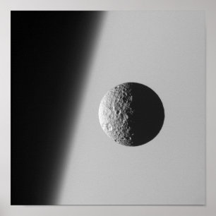 土星の月Mimas ポスター