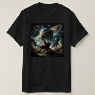 土星の神話メンズTシャツ Tシャツ