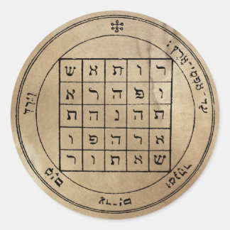 土星の第二星形五角形 ラウンドシール