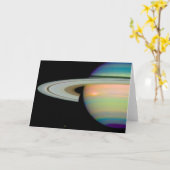 土星の色 カード (黄色い花)