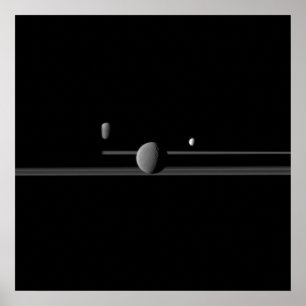 土星の衛星ポスター ポスター