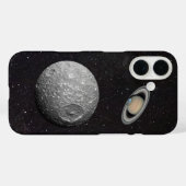 土星の衛星ミマスの星空 Case-Mate iPhoneケース (裏面 (横))