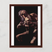 土星はピントゥラスのネグラから彼の息子を掘り出す ポストカード (正面)