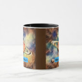 土星は、その中で最もフォトジェニックな惑星で太陽のある マグカップ (中央)