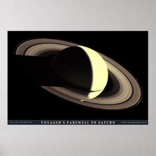 土星へのボイジャーの別れ ポスター
