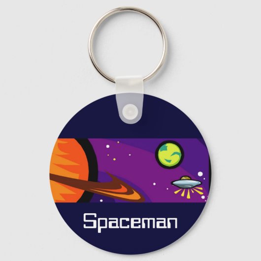 土星への宇宙船 キーホルダー (正面)