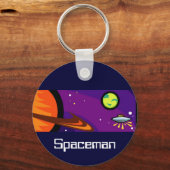 土星への宇宙船 キーホルダー (正面)