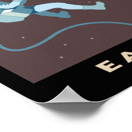 土星への旅行 ポスター (角)