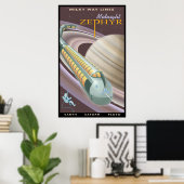 土星への旅行 ポスター (ホームオフィス)