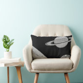 土星または月の白黒腰神経の枕のリング ランバークッション (椅子)