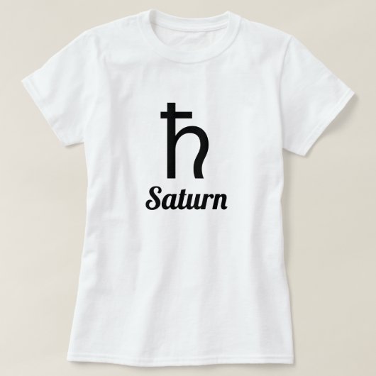 土星シンボル Tシャツ (デザイン正面)