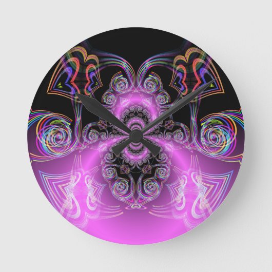 土星ハート ラウンド壁時計 (正面)