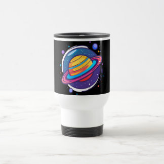 土星プラネットコーヒーマグ – 宇宙デザインが広がるスペースギフト トラベルマグ