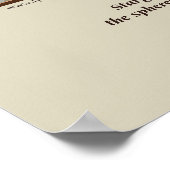 土星プリント ポスター (角)