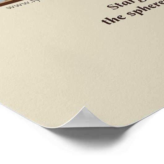 土星プリント ポスター (角)