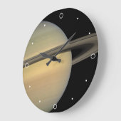 土星ユニーク惑星系太陽のリングや輪山羊座 ラージ壁時計 (傾斜)