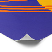 土星リングや輪宇宙ポスタープリント ポスター (角)