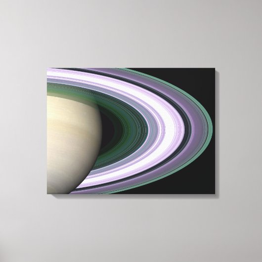 土星リングや輪 キャンバスプリント (正面)