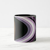 土星リングや輪 ツートーンマグカップ (中央)