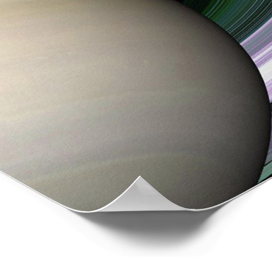 土星リングや輪 ポスター (角)