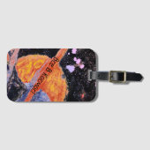 土星上昇宇宙ヴィンテージ ロシアの ラゲッジタグ (正面横)